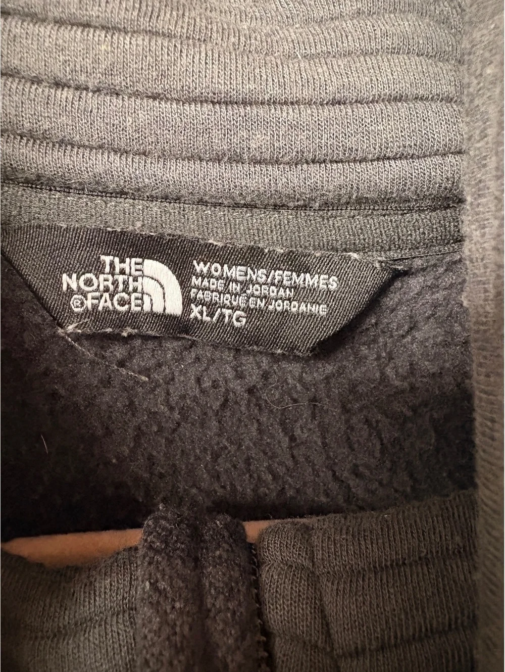 The North Face Unisex Full-Zip Hoodie Jacket XL Dark Gray